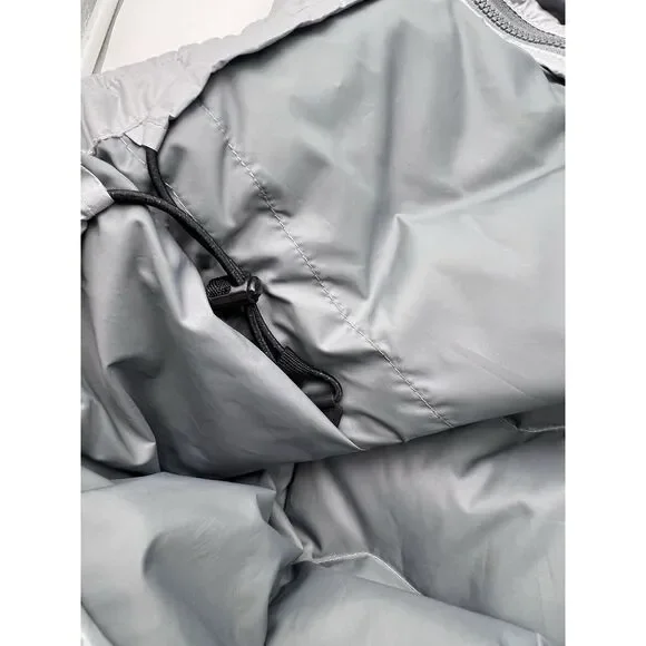 Men's Medium Jordan 550 Fill Down Vest‎ Gray Full Zip 682805 012 Zip Pockets